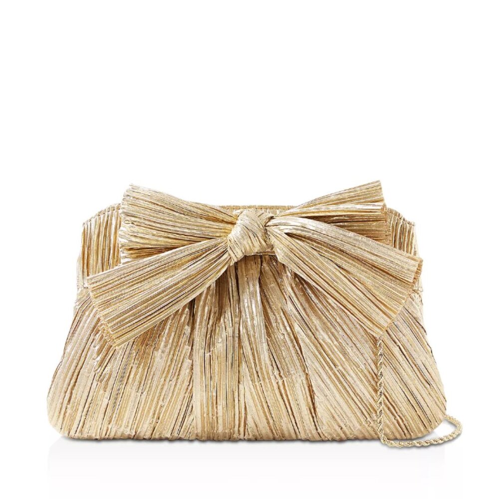 Loeffler Randall Rayne Small Pleated Bow Frame Clutch